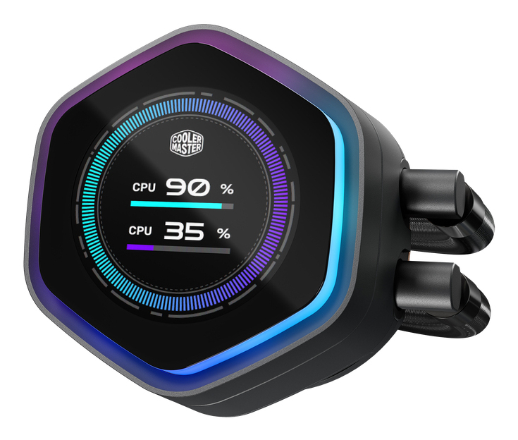 Cooler Master MasterLiquid 240 Atmos II LCD ARGB Schwarz