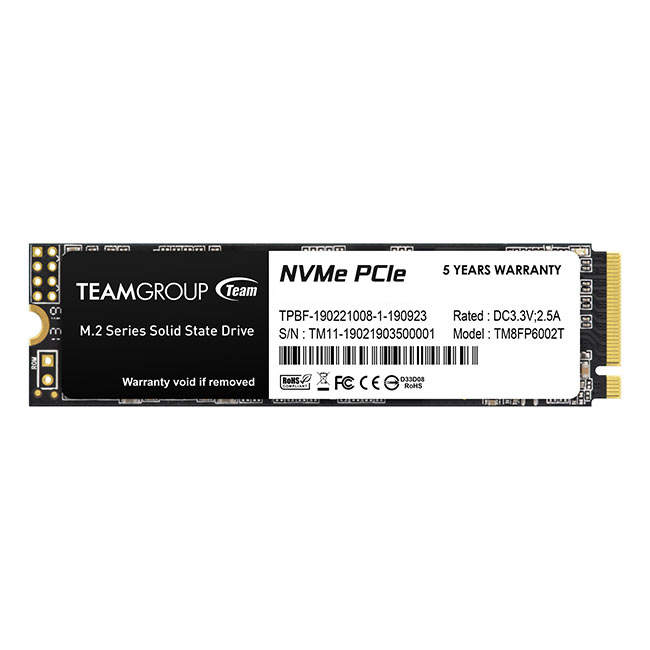 Team Group MP33 SSD 512 GB M.2 PCIe 3.0 x4 NVMe Blau/Schwarz