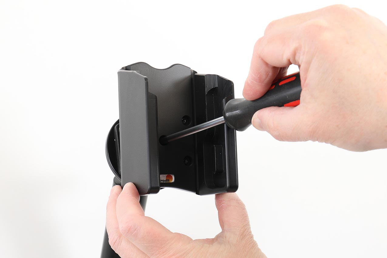 Brodit Passive Halterung mit Drehgelenk für Honeywell CK67, Schraubbefestigung, Schwarz