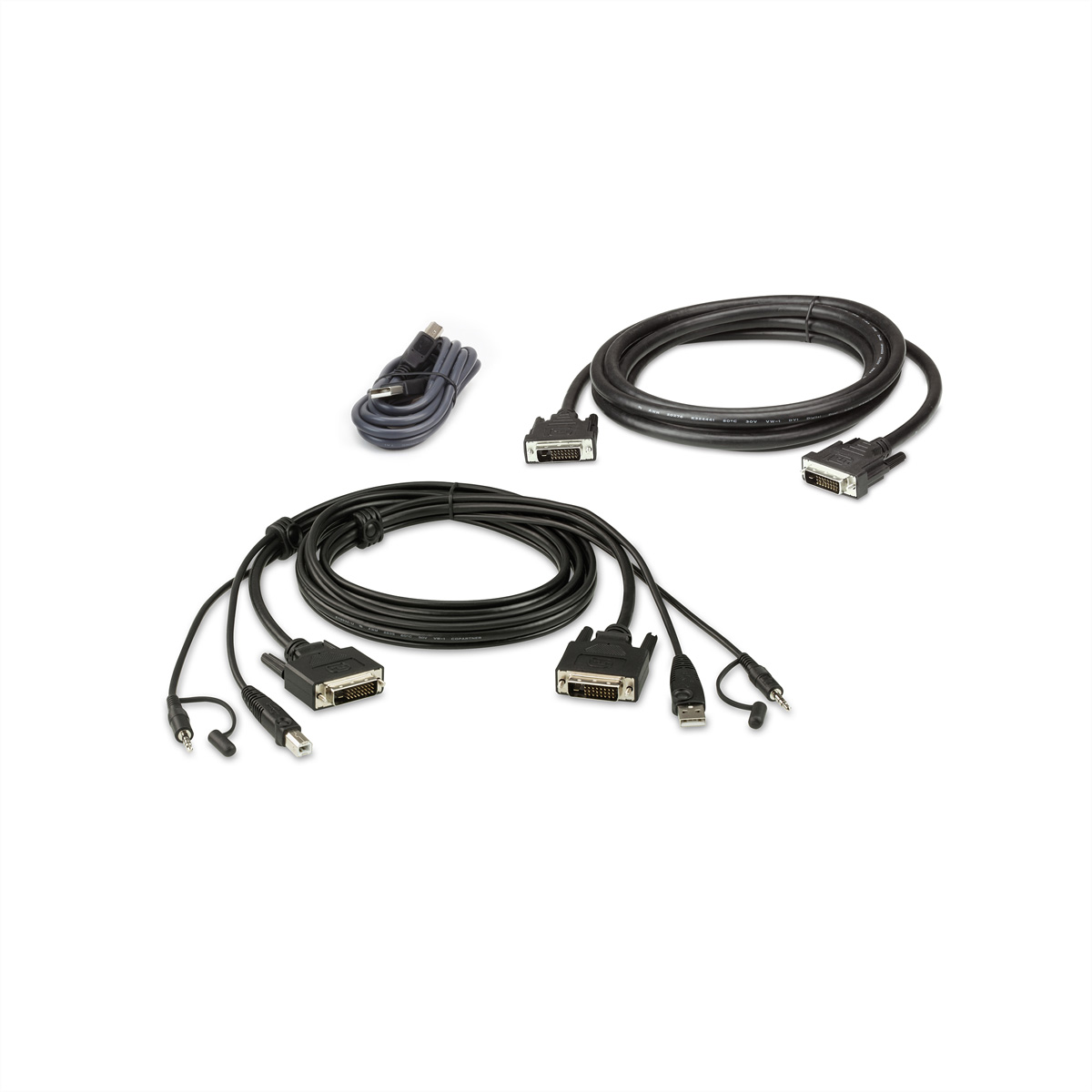 ATEN 2L-7D02UDX3 KVM-Kabelkit DVI-D Dual-Link Dual Display 1,8 m Schwarz