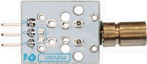 Whadda WPM434 Zubehör für Entwicklungsplatinen Laserdioden-Modul Mehrfarbig (WPM434)