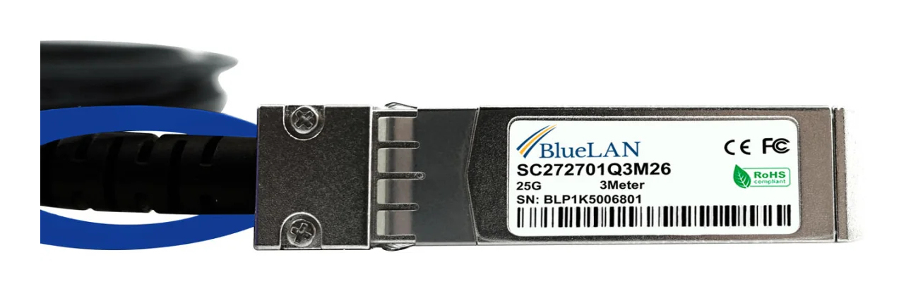 BlueOptics SFP-25G-CU5M-BL SFP28 DAC 5 m Schwarz