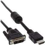 InLine 1.5m HDMI A DVI 18+1 (17664)