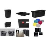 plast team Deckel AVEDORE, für 10 Liter Mülleimer, schwarz Maße: (B)246 x (T)192 x (H)21 mm, Material: Recycled - 1 Stück (28250800)