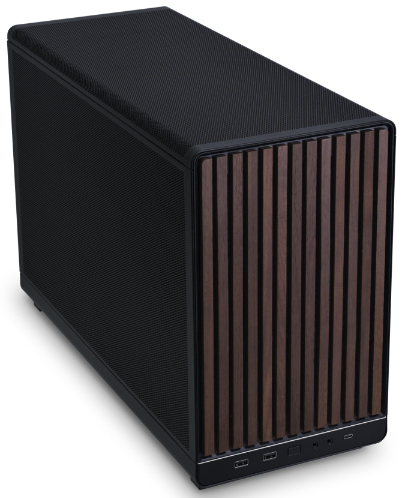 Lian Li A3-mATX-WD Black Micro Tower Schwarz, Holz