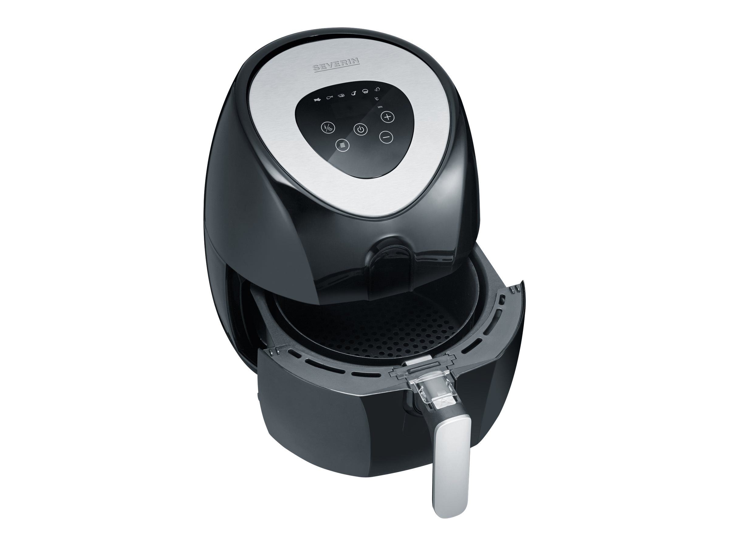 Severin FR 2430 Heißluft-Fritteuse 3,2 l 1500 W Edelstahl gebürstet/schwarz