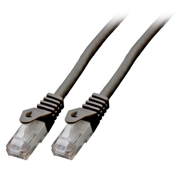 EFB Elektronik Cat.6 Patchkabel RJ45 U/UTP LSZH CCA 0,5 m Schwarz
