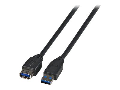 EFB Elektronik K5237.1 USB-Verlängerungskabel 1 m Schwarz