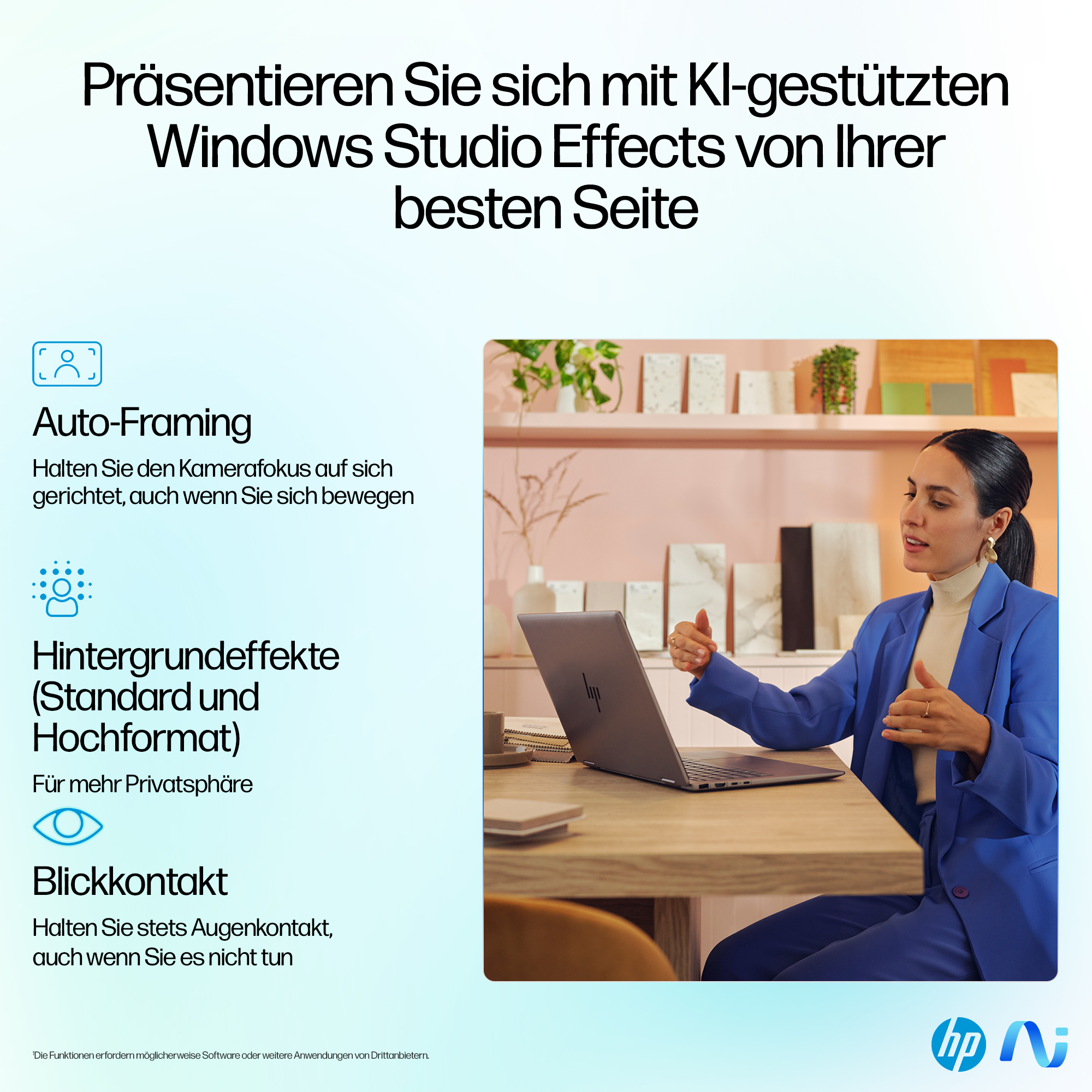 HP OmniBook Ultra Flip 14-fh0171ng 14" 2.8K OLED Touch 120 Hz Intel Core Ultra 7 256V 16 GB RAM 1 TB SSD Atmospheric Blue