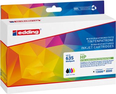 edding Tintenpatrone 18-635 wie HP 973X sw/c/m/g 4 St./Pack. (18-635)