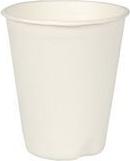 PAPSTAR Zuckerrohr-Trinkbecher "pure", 0,2 l, weiß, 40er aus Zuckerrohr, kompostierbar, mikrowellengeeignet bis - 1 Stück (89854)