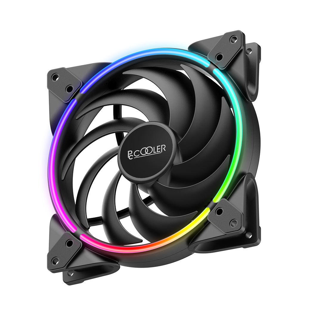 PCCOOLER Corona MAX 140mm FRGB Gehäuselüfter Schwarz