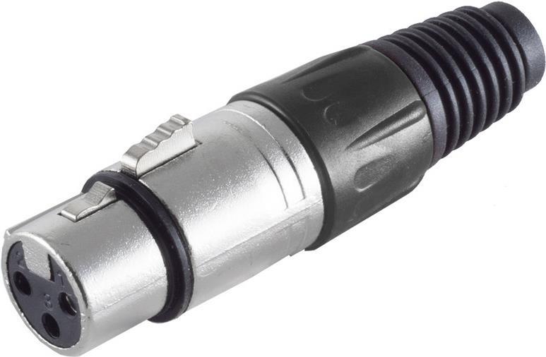 shiverpeaks ®-BASIC-S--XLR-Kupplung, schwarz (BS55022-S)
