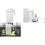 plast team Saftkrug, 1,5 Liter, transparent/weiß Material: PP, farbige Gummidichtung aus TPE am Deckel für - 1 Stück (11200800)