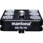 Walimex Mantona Schnellwechselplatte "Arca Swiss", 70 mm schwarz (1021463)