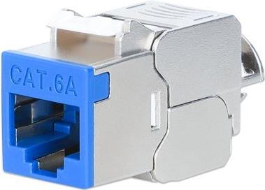 Intellinet Cat6a 10G STP Keystone-Modul blau (791342)