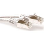 ACT White 7 meter LSZH SFTP CAT6A patch cable snagless with RJ45 connectors. Cat6a s/ftp lszh sng wh 7.00m (FB7307)