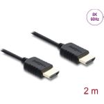 Delock Koaxiales High Speed HDMI Kabel 8K 60 Hz 48 Gbps mit Geflechtmantel (81682)