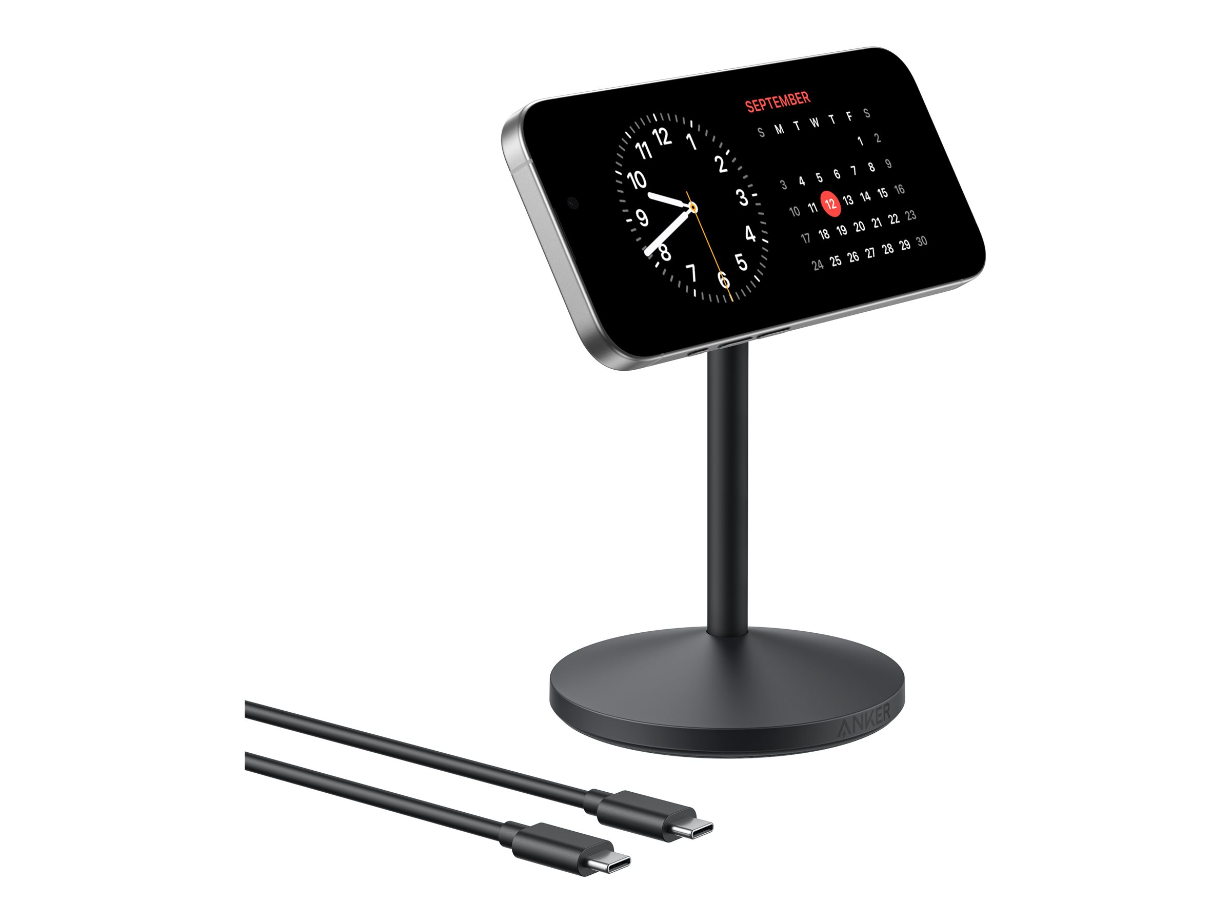 Anker MagGo Induktive Ladematte 15 W Qi2 MagSafe 360° drehbar Schwarz