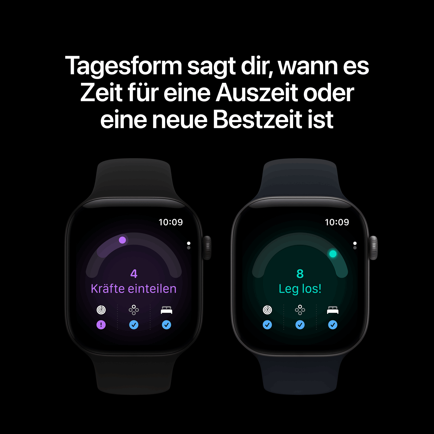 Apple Watch Series 12 GPS 42mm Space Grey Aluminium Gehäuse mit Navy Blue Sport Band M/L