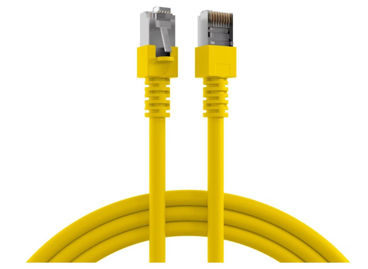 EFB-Elektronik RJ45 Patchkabel Cat.5e SF/UTP PVC CCA gelb 1m (K5457.1)