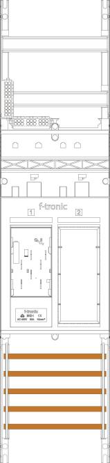 f-tronic Zählerfeld 1-feldrig ER6 H=1050mm 1-eHZ 1 Res. 7141000 1 (7141000)