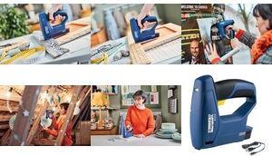 Rapid Akku-Tacker BTX10, blau, im Karton für Feindrahtklammern Typ 53 (4 (5001497)