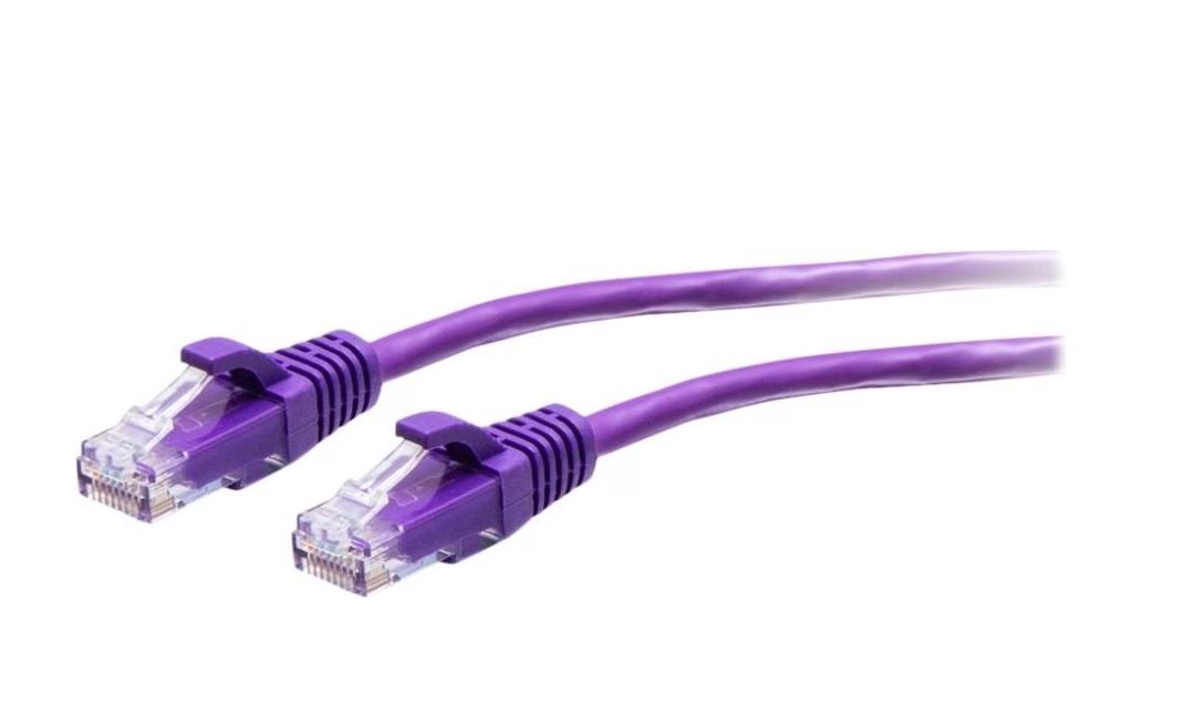 C2G 0,3 m Cat6a Slim Patchkabel U/UTP RJ-45 lila 28 AWG