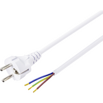 Sygonix SY-5043502 Strom Anschlusskabel Weiß 1.50 m (SY-5043502)