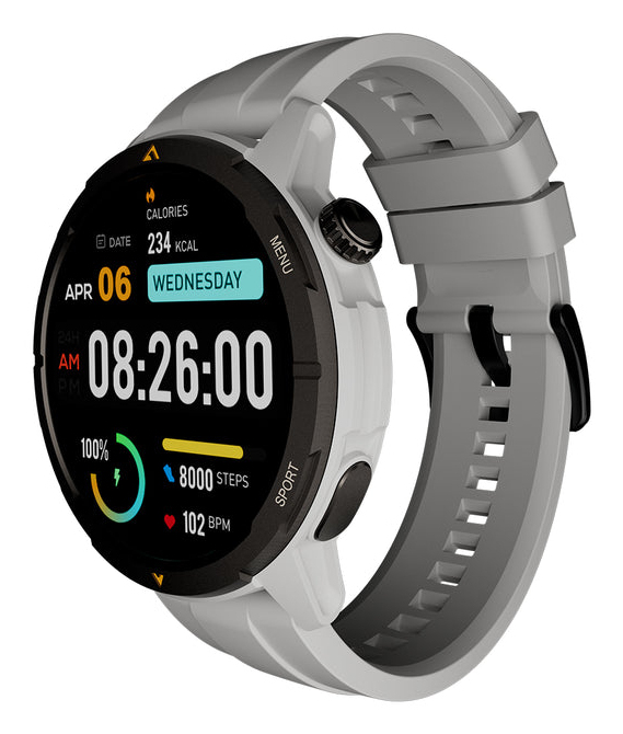 AGM Legion Smartwatch 1,43" AMOLED GPS Bluetooth Weiß/Grau