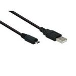Anschlusskabel USB 2.0 Stecker A an Stecker Micro B, schwarz, 0,6m, Good Connections® (2510-MB006)