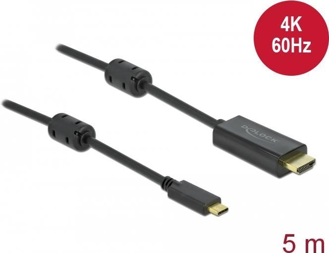 Delock Aktives USB Type-C™ zu HDMI Kabel (DP Alt Mode) 4K 60 Hz 5 m (85972)