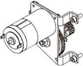 Zebra - Bandzufuhr Gleichstrommotor linkshändig