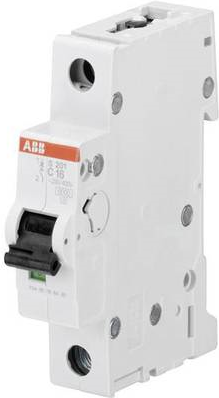 ABB Sicherungsautomat 6A S201-C6 pro M comp. 1pol.6kA f.Leitungssch. S201-C6 (2CDS251001R0064)