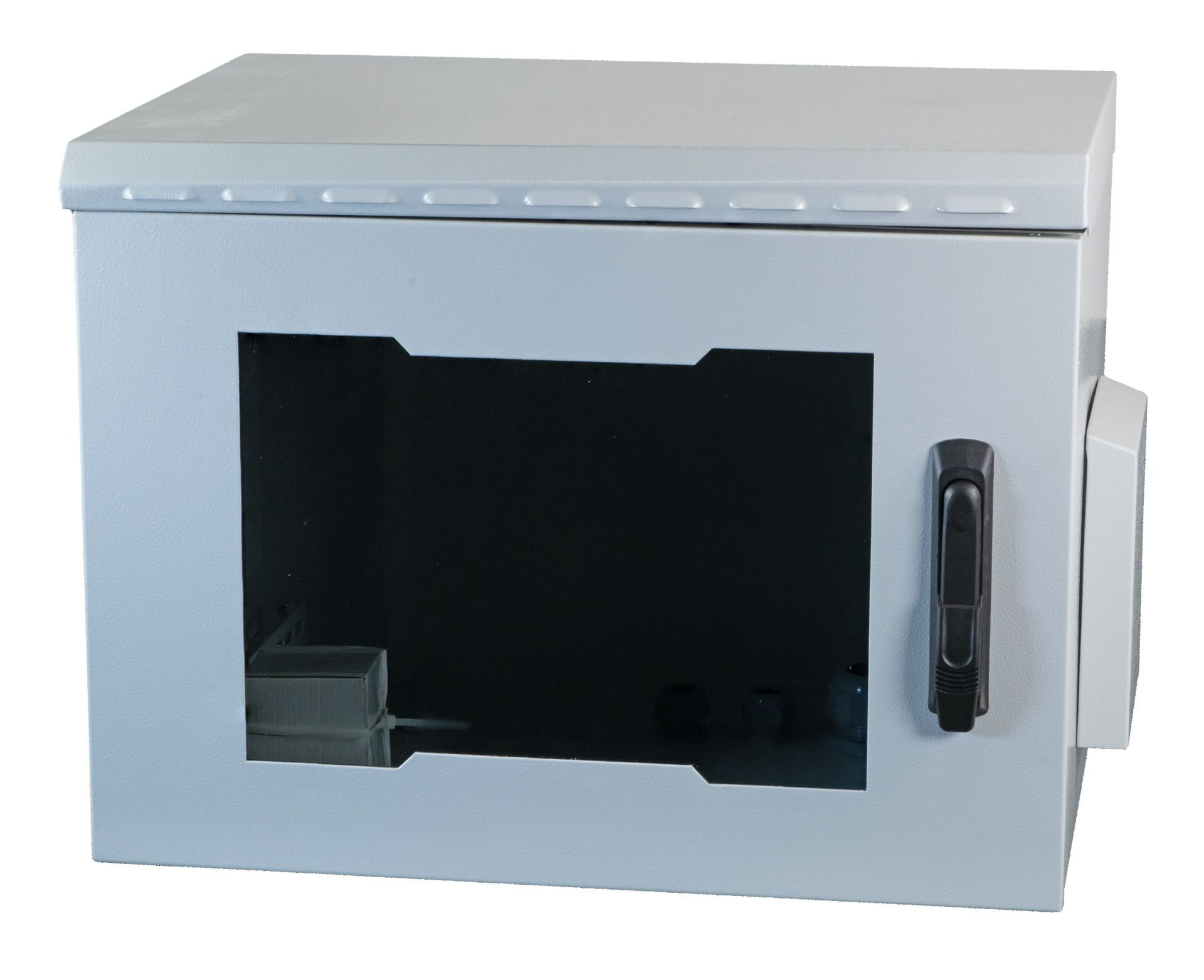 EFB-Elektronik 48,30cm (19") Wandgehäuse IP55, 12HE, Glastür, Tiefe 600 mm, RAL7035 Hersteller: EFB Elektronik (691712IP55.2G)