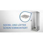 EFB-Elektronik 48,30cm (19") Netzwerkschrank-Set PRO 42HE, 800x1000 mm, RAL7035, 4f. Lüfter, Netzltg. +Sockel Hersteller: EFB Elektronik (PRO-4280GR.G1SV-SET1)