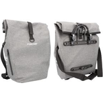 FISCHER Fahrrad-Gepäckträgertasche City, grau wasserdichtes Marterial, mit geschweißten Nähten, mit - 1 Stück (50650)