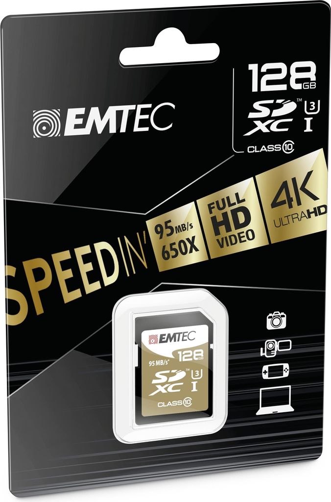 EMTEC Speedin Flash-Speicherkarte (ECMSD128GXC10SP)