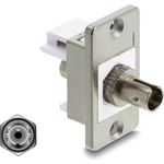 Delock Panel Mount ST Simplex Buchse zu silber weiß (91093)