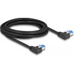 Delock Patch-Kabel RJ-45 (M) links gewinkelt zu RJ-45 (M) links gewinkelt (80212)