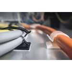 Hellermann Tyton RB8. Maximaler Bündelungsdurchmesser: 8 mm, Produktfarbe: Weiß, Material: Polyamid. Breite: 25 mm, Tiefe: 25 mm, Höhe: 11,5 mm. Verpackungsbreite: 136 mm, Verpackungshöhe: 30 mm, Verpackungslänge: 14,1 cm. Menge pro Packung: 100 Stück(e) (151-13606)