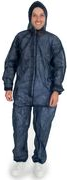HYGOSTAR PP-Overall ECO HYGOBASE mit Kapuze, blau, XXXL dunkelblau, Schutzanzug aus PP-Spezialvlies, atmungsaktiv, - 5 Stück (276696)
