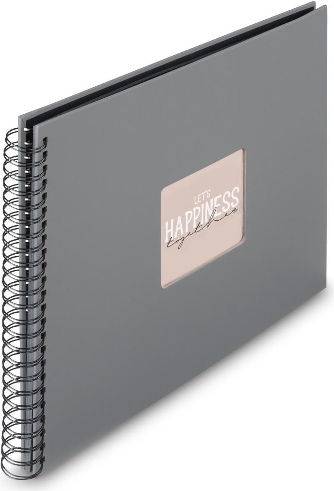 Hama Spiral-Album Fine Art 50 schwarze Seiten Steingrau (00009841)