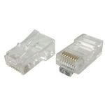 Modularstecker für Rundkabel, ungeschirmt, 8P8C (RJ45), VE: 10 RJ45 Stecker für Patchkabel (39908015)