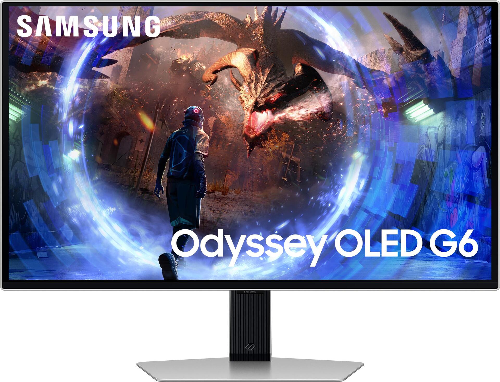 Samsung Odyssey G60SD Computerbildschirm 68,6 cm (27") 2560 x 1440 Pixel Quad HD OLED Silber (LS27DG600SUXEN)