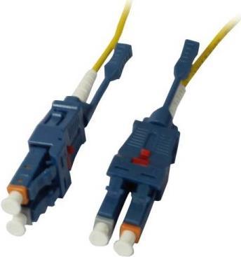 LWL-2-Faser-Patchk. 0.5mtr.LC-LC 9/125um OS2 Uniboot drehbar Push/Pull AD 2mm (S215525)