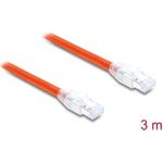 Delock RJ45 Netzwerkkabel Cat.8.1 S/FTP 3 m bis 40 Gbps orange (81182)
