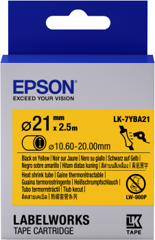 EPSON TAPE - LK7YBA21 HST BLK/