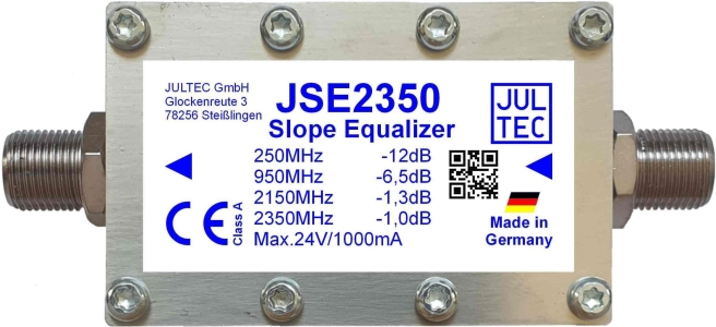 Jultec Leitungsentzerrer JSE2350f.Breitband-SAT-ZF 1Signalpfad m (JSE2350)