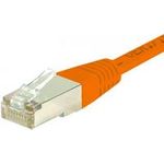 Patchkabel S/FTP, PiMF, CAT.6, orange, 0,7 m Patchkabel mit besonders schmalem Knickschutz (854466)